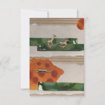 Red Collage von Afrikanischen Tieren