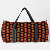 Red Collarette Dahlia Blumenmuster Duffle Bag (Vorderseite)