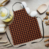 Red Collarette Dahlia Floral Pattern auf Schwarz Schürze