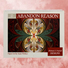 Red Collection Abstrakte Fraktale 2026 Kalender
