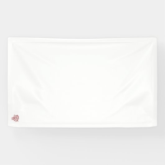 Red Color dekoratives Design Vinyl Banner (Horizontal)