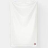Red Color dekoratives Design Vinyl Banner (Vertikal)