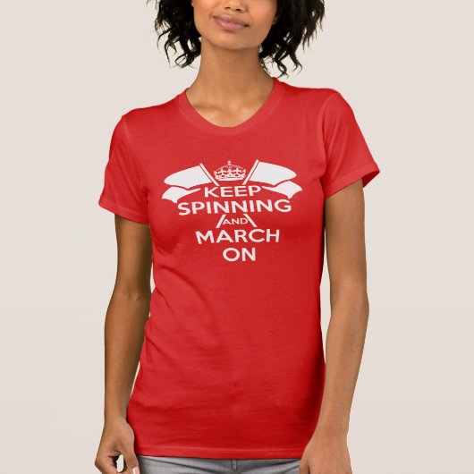 Red Color Guard Behielt Ruhe T - Shirt (Vorderseite)