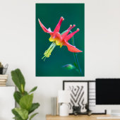 Red Columbine Poster (Heimbüro)