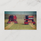 Red Combines Agriculture Visitenkarte (Rückseite)