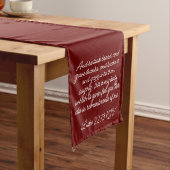 Red Communion Table Runner Luke 20:19-20 KJV Großer Tischläufer (Beispiel)