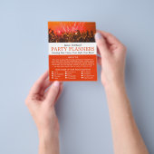 Red Concert Crowd, Party Event Planner Werbung Flyer (Gruppe)