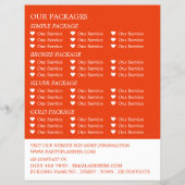 Red Concert Crowd, Party Event Planner Werbung Flyer (Hinten)