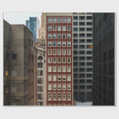 RED CONCRETE HIGH-RISE-GEBÄUDE GESCHENKPAPIER (Flach)