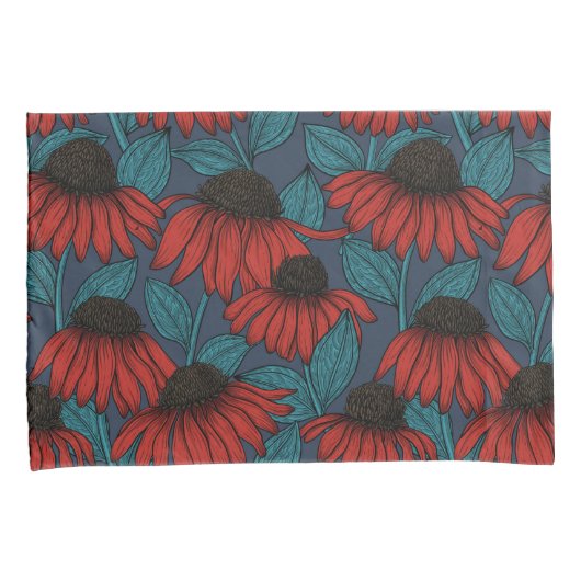 Red Conefwers Kissenbezug (Vorderseite-Rechts)