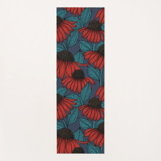 Red Conefwers Yogamatte (Vorderseite)