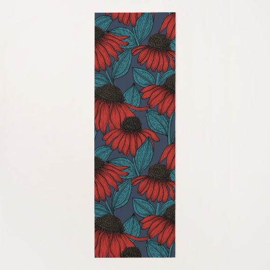 Red Conefwers Yogamatte (Rückseite)