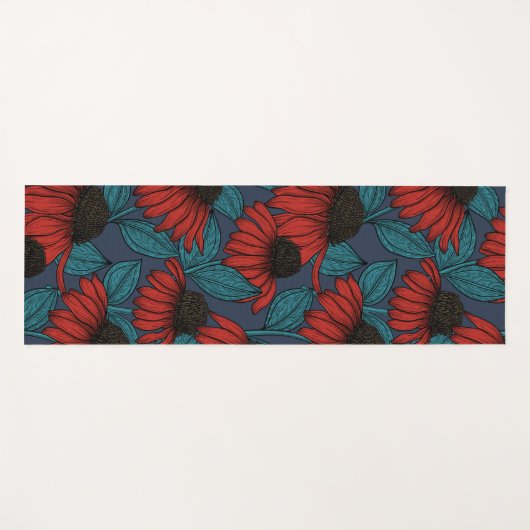 Red Conefwers Yogamatte (Vorderseite (Horizontal))