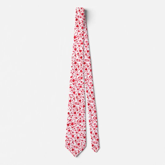 Red Confetti Hörmuster Krawatte (Vorderseite)