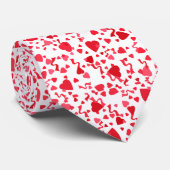 Red Confetti Hörmuster Krawatte (Gerollt)