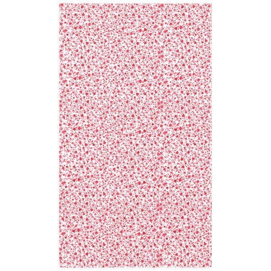 Red Confetti Hörmuster Tischdecke (Vorderseite)