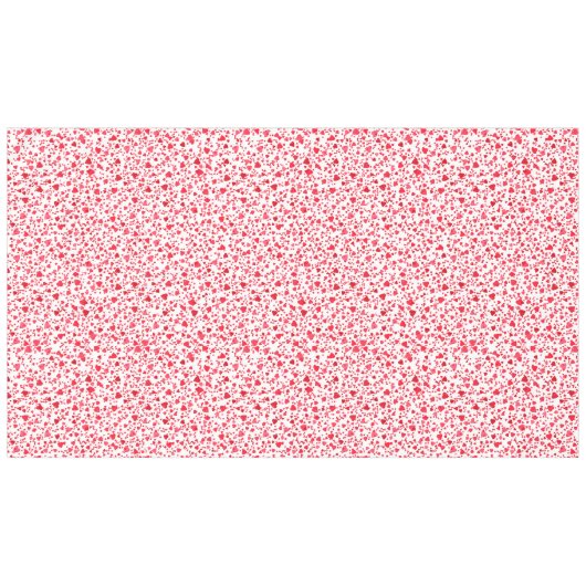 Red Confetti Hörmuster Tischdecke (Vorderseite (Horizontal))