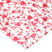 Red Confetti Hörmuster Tischdecke (Schrägansicht)