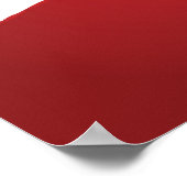 Red Confidence Nail Salon Art Poster (Ecke)