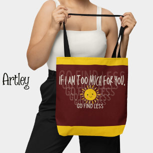 Red Confident Woman Happy Sunshine Tasche
