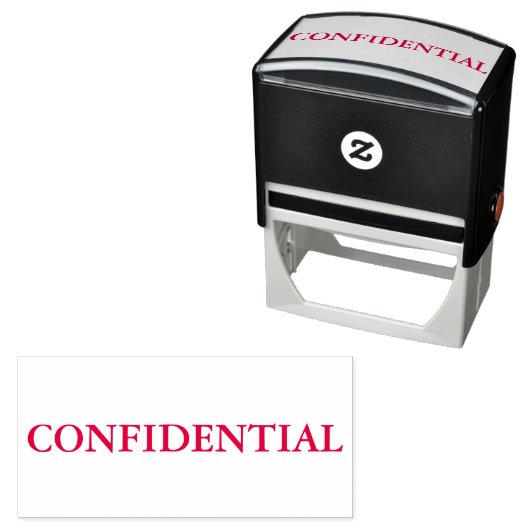 Red Confidential Permastempel (Beispiel)