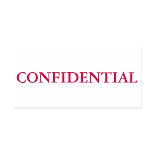Red Confidential Permastempel (Design)