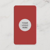 Red Connect mit uns QR Code Visitenkarte (Rückseite)