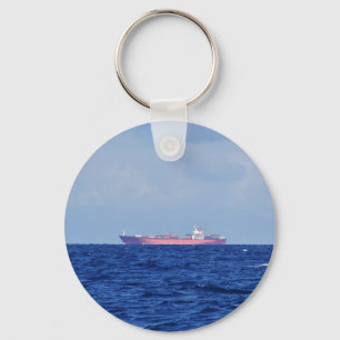 Red Container Ship Schlüsselanhänger