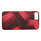 Red Contemporary Abstrakt Case-Mate iPhone Hülle (Rückseite (Horizontal))