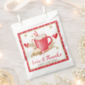 Red Cookies and Cocoa Baby Shower Geschenktütchen (Ausgeschnitten)