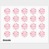 Red Coquette Cherry First Birthday Sticker (Blatt)