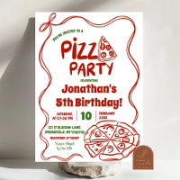 Red Coquette Pizza Party Kindergeburtstag