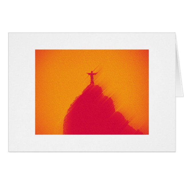 Red Corcovado Rio-Brasil (Vorderseite (Horizontal))