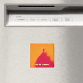 Red Corcovado Rio-Brasil Magnet (In Situ (Geschirrspüler))