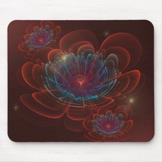 Red Corolla Blume Mousepad (Vorne)