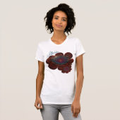 Red Corolla Blume T-Shirt (Vorne ganz)