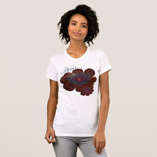 Red Corolla Blume T-Shirt (Vorne ganz)