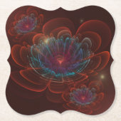 Red Corolla Blume Untersetzer (Vorderseite)