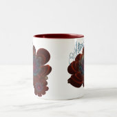 Red Corolla Blume Zweifarbige Tasse (Mittel)