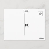 Red Corona Virus Covid Biology Postkarte (Rückseite)