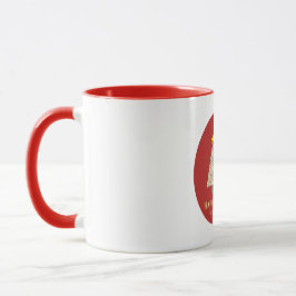 Red Corporate Christmas Holiday Tasse