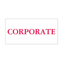 Red Corporate Permastempel