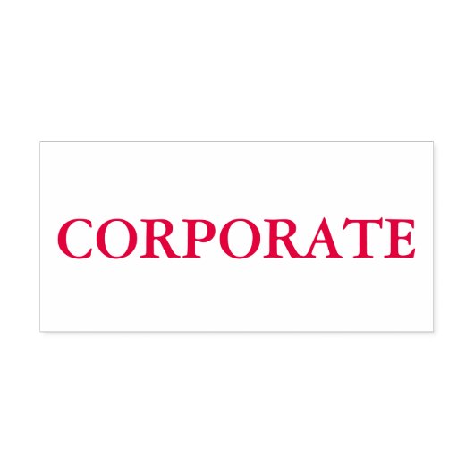 Red Corporate Permastempel (Design)