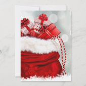 Red Corporate Weihnachtsfest Abendessen Party Einladung (Rückseite)