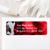 Red Corset Goth Address Label (Insitu)