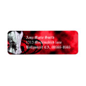Red Corset Goth Address Label (Vorne)