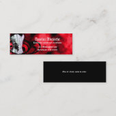 Red Corset Goth Business Card Mini Visitenkarte (Vorne/Hinten)