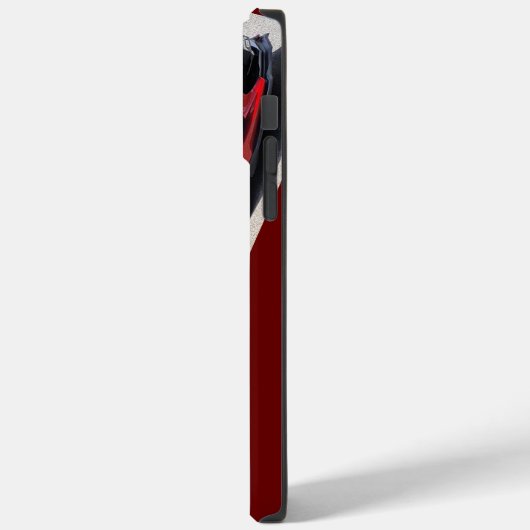 Red Corvette c8, 2023, i phone case (Rückseite / Links)
