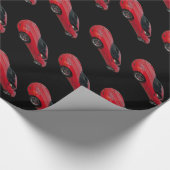 Red Corvette Geschenkpapier (Ecke)