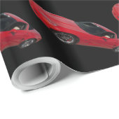 Red Corvette Geschenkpapier (Rolleneckpunkt)